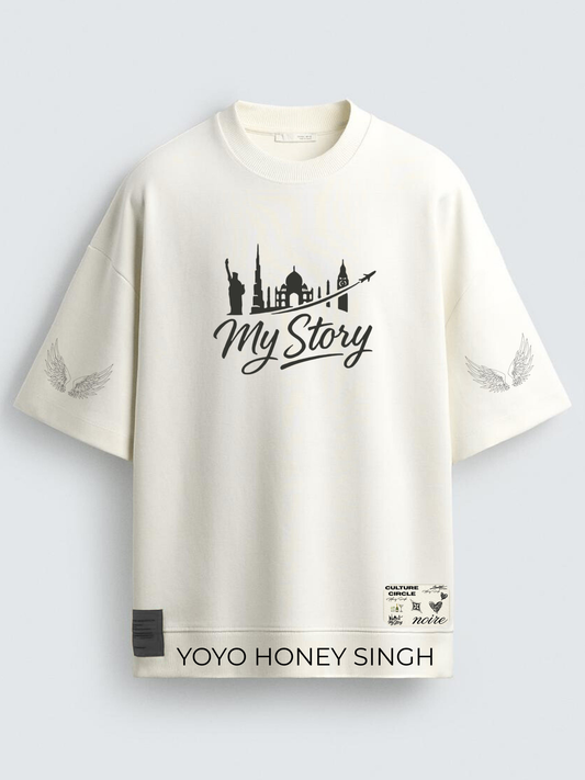 7 YEARS OF MY STORY RIBBED T-SHIRT