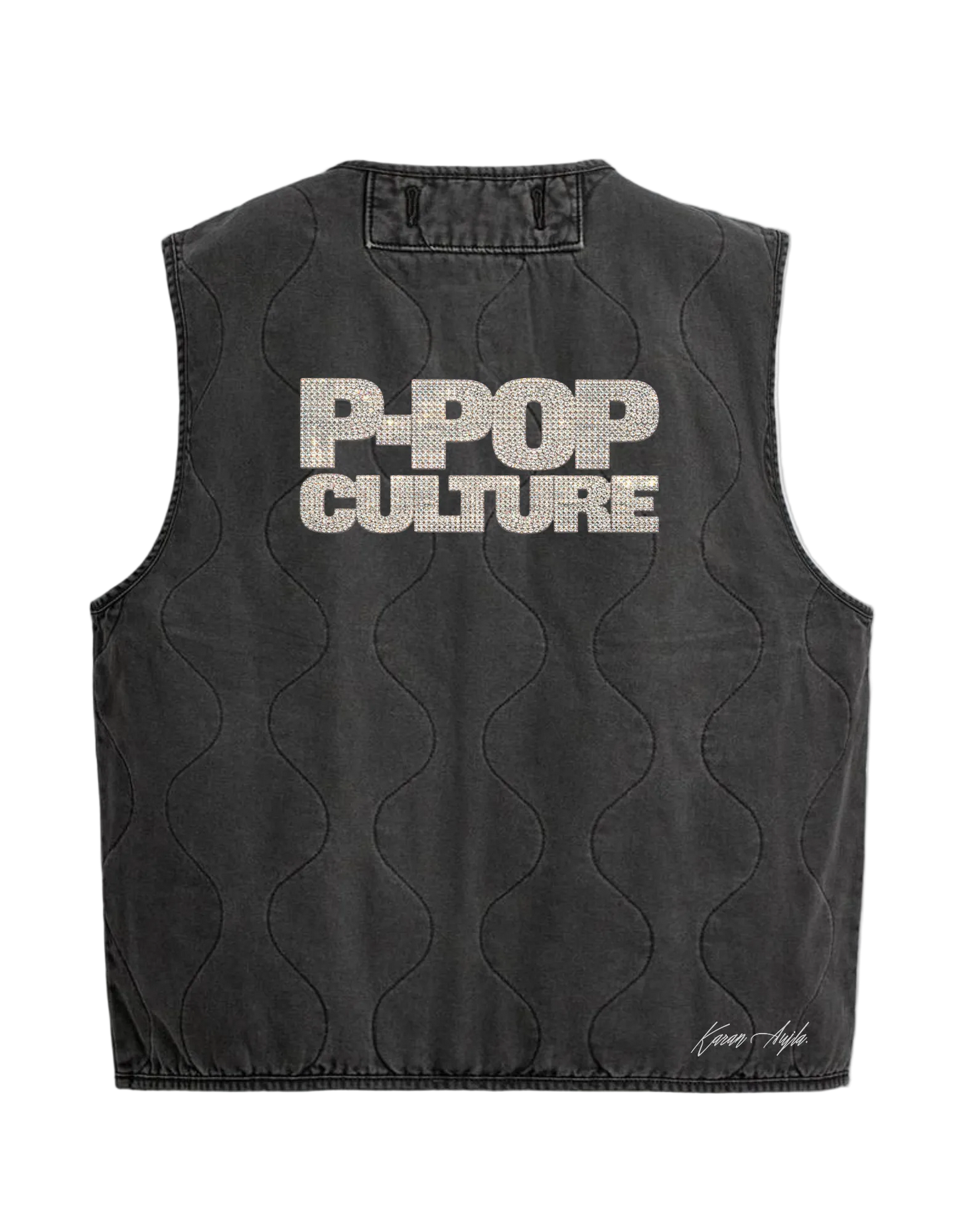 STUDDED PRINT P-POP CULTURE TANK VEST